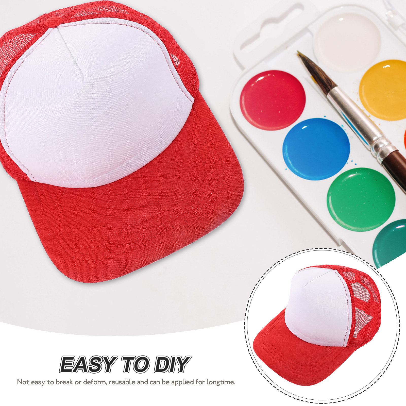 10Pcs Blank Heat Transfer Hats - Hat Sublimation Blank ulasan dan harga