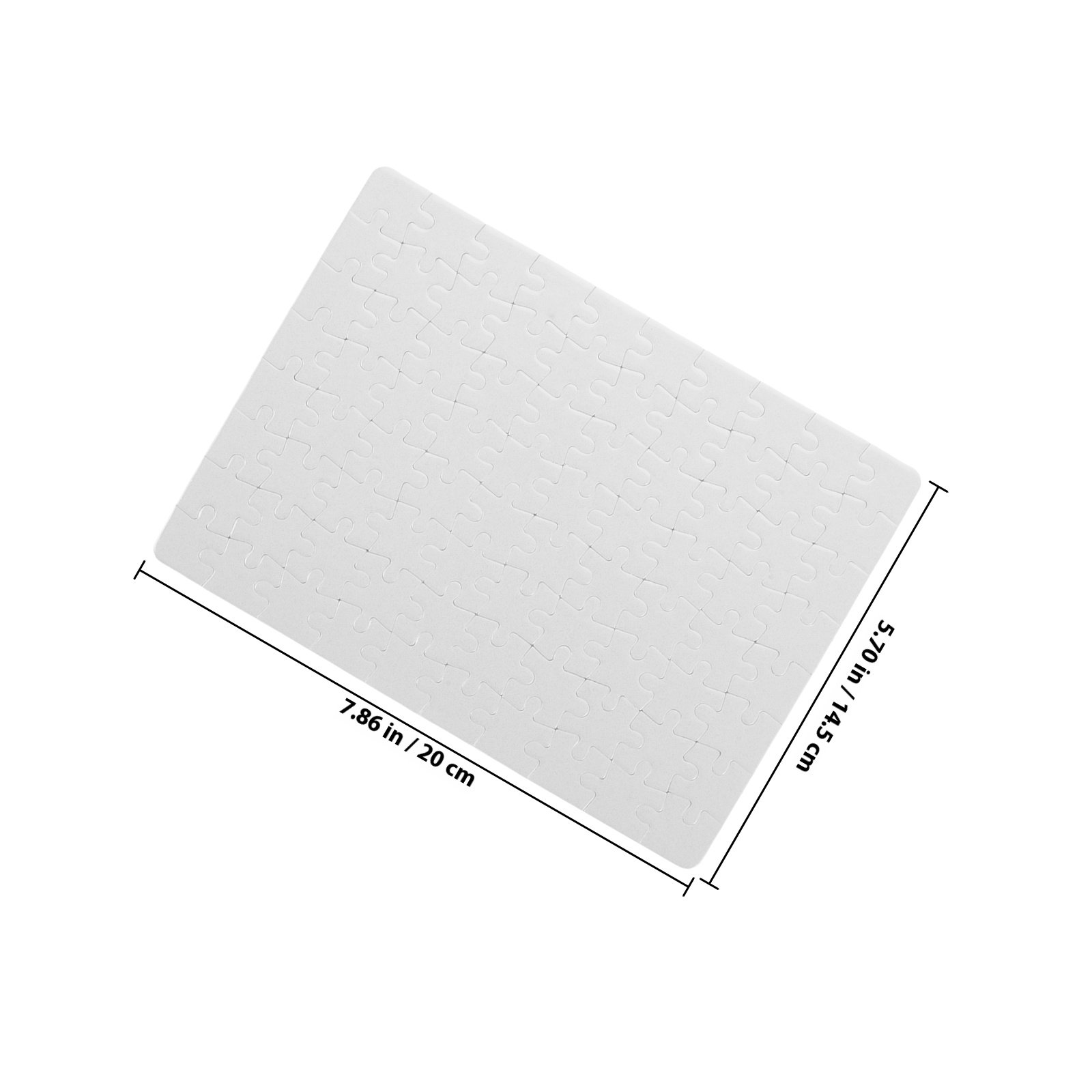 4Sheets Blank Puzzle Pieces Wh - Puzzle Blank White ulasan dan harga
